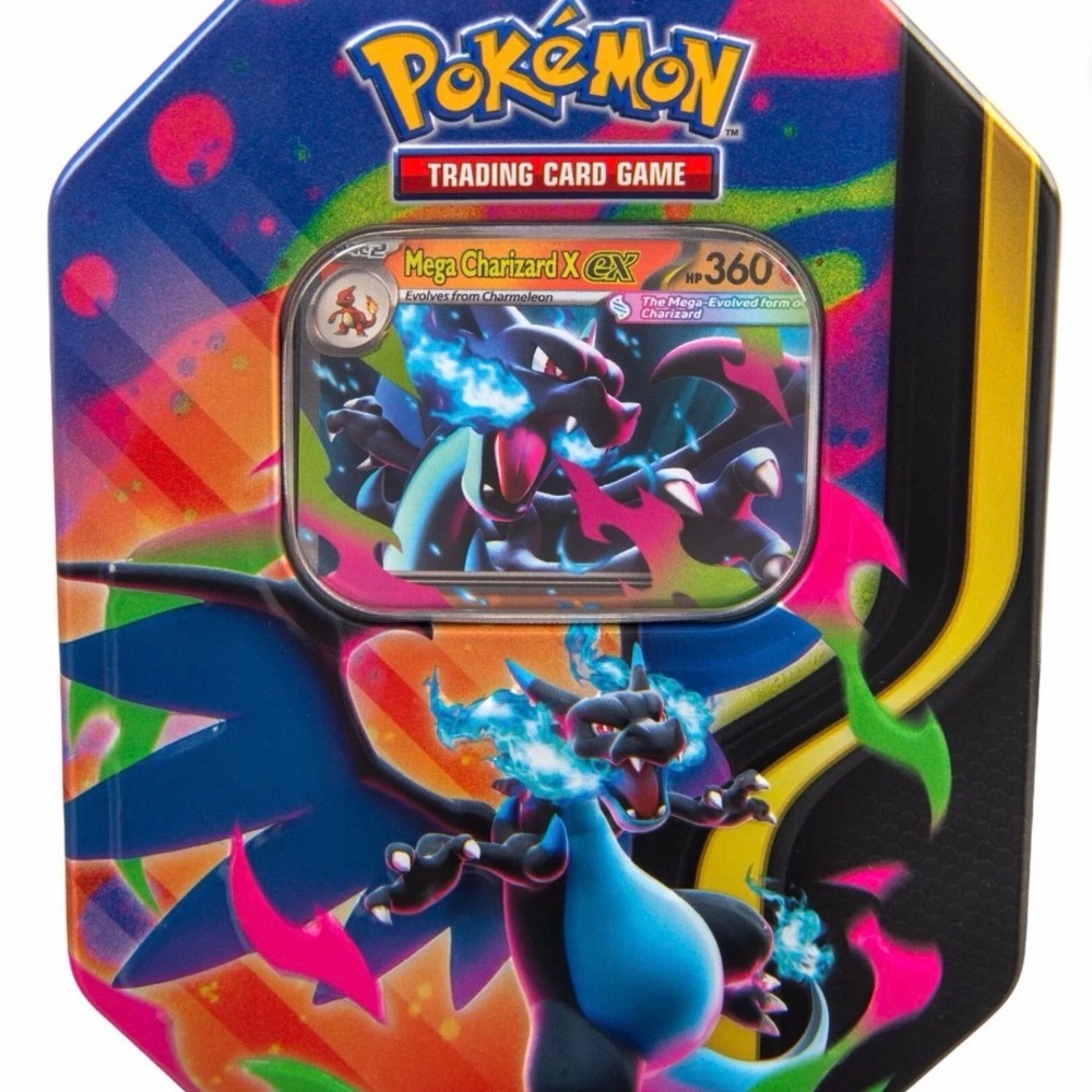 Mega Charizard Ex Tin - Mega Charizard X EX Promo - Pokemon Sealed!